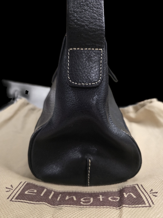 Ellington Black Leather Shoulder Bag